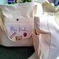 Personalised Teacher Tote Bag, Custom Canvas Appreciation Gift purse, End of Year Large Utility organiser with Pockets
