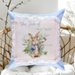 Personalised Classic Rabbit Cushion | Custom "The Tale of" Baby Linen Pillow | Nursery Keepsake