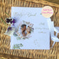 Personalised Own photo  Anniversary Floral Guestbook with Ribbon