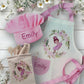 Dancing Ballerina - Personalised Kids Linen Style Baking Set