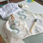 Cute Giraffe With Initial - Personalised Kids Baking Set