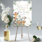 Safari Gold & Green Baby Shower Welcome Sign