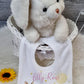Pink Bunny Birth - Personalised Baby Blanket Set