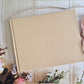 Personalised Golden Christening Pooh Bear Piglet  7X9 INCHES Guestbook, Floral Style Keepsake Album
