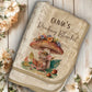 Personalised Mushroom theme Kids Super Soft Reading Blanket