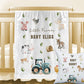 FUTURE FARMER- Personalised Baby Blanket Cushion Romper Set