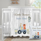 FUTURE FARMER- Personalised Baby Blanket Cushion  Set