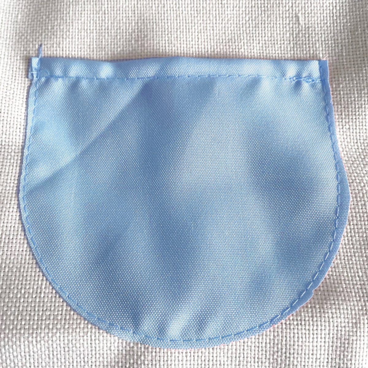 Rainbow Print Personalised Kids Linen Blue pocket Baking Set