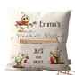 Personalised Caterpillar Book Pocket Pillow - Custom Kids Reading Gift for Story Time Nursery cushion