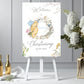 Pooh Bear floral wreath Personalised Baby Shower Guestbook: 8x8 inch Satin Hardcover Album
