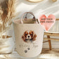 Photo Personalised Dog Toy Basket Matching Large Blanket