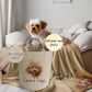 Personalised Cute Dog Toy Storage Basket with Matching Soft Customised Blanket