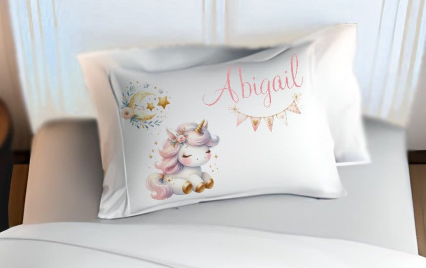 Personalised Pony unicorn Girl Duvet Cover Set Bedding