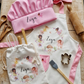 Personalised Kids Fairy Baking Apron Set, Custom Toddler Chef Hat, Mushroom Garden Nursery Gift