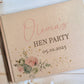 Hen Do Golden Beige Personalised Hardcover Guestbook