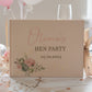 Hen Do Golden Beige Personalised Hardcover Guestbook