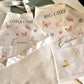 Cute Butterflies baking with mum - Personalised Kids Adult Linen Baking Set