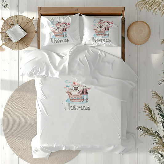 Adventurous Pirate - Personalised Duvet Cover Set