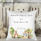Custom named Rabbit in the Forest Kids Personalised  Pocket Pillow