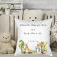 Custom named Rabbit in the Forest Kids Personalised  Pocket Pillow