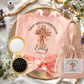 Personalised First Communion Dressing Gown Bag set: Floral Cross Pouch brush baptism Keepsake Gift