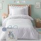 Blue Bunny Floral Letter - Personalised Duvet Cover Set