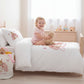 Pink Bunny Rainbow - Personalised Duvet Cover Set