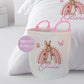 Pink Bunny Rainbow - Personalised Duvet Cover Set