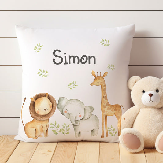 Safari Animals Jungle Party Nursery Cushion Comforter Set