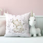 Personalised Elephant  Design Safari Nursery Cushion
