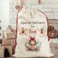 Personalised Special Delivery Fairy Festive Santa Bag