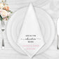 Personalised Custom made Elegant  Wedding Napkin Set for any Occasions