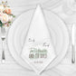 Personalised Mr and Mrs Elegant Wedding Napkin Set