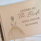 Letters to the Bride Golden Beige Personalised Hardcover Guestbook