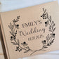 Simple Wedding Black & Golden Beige Personalised Hardcover Guestbook