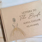 Letters to the Bride Golden Beige Personalised Hardcover Guestbook