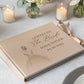 Personalized book titled 'Letters to the Bride' with floral design on cover