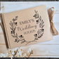 Simple Wedding Black & Golden Beige Personalised Hardcover Guestbook