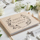 Simple Wedding Black & Golden Beige Personalised Hardcover Guestbook