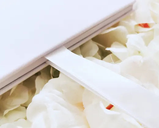 Goodbye Miss hello Mrs  Wedding Spring Floral Guestbook with Ribbon
