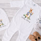 Blue Bunny - Personalised Milestone Baby Blanket Gift Set