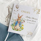 Blue Bunny Personalised Baby Shower Welcome Sign Backdrop