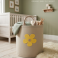 Personalised Laundry Basket with Handles, Custom Felt Washing Hamper, Eucalyptus Wreath Wedding Couple Gift, Newlywed Anniversary Gift