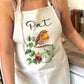 Personalised Robin Watercolour Tea Towel | Custom Wedding & Anniversary Gift