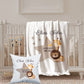 Customised Floral Safari Animals Comforter Baby Blanket Cushion Set