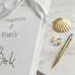 Elephant with Balloon Personalised gender Reveal Guestbook with Ribbon