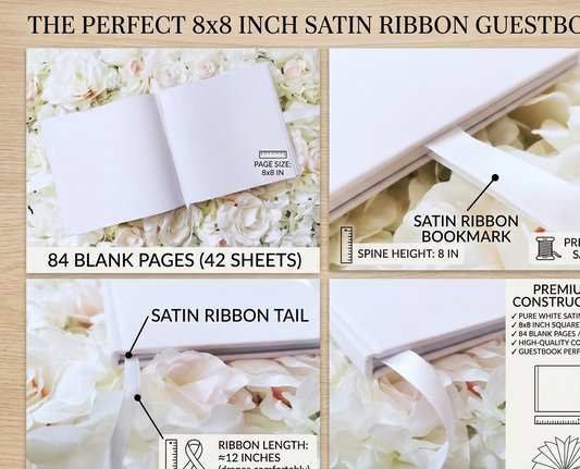 Pooh Bear floral wreath Personalised Baby Shower Guestbook: 8x8 inch Satin Hardcover Album