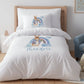 Blue Bunny Rainbow - Personalised Duvet Cover Set