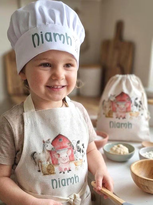 Farm Animals- Personalised Kids Baking Set