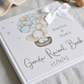 Elephant with Balloon Personalised gender Reveal Guestbook with Ribbon